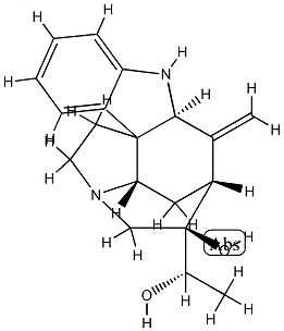 (19S)-16,17-Didehydrocuran-19,20-diol Structure