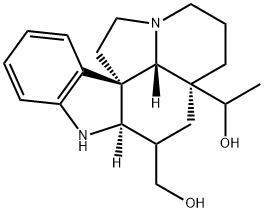 20-Hydroxyaspidospermidine-3-methanol Struktur