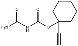 アロファン酸=1-エチニルシクロヘキシル 化学構造式