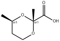 1,3-Dioxane-2-carboxylicacid,2,4-dimethyl-,(2R,4R)-rel-(9CI) 化学構造式