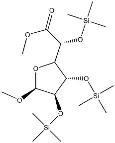 Methyl 2-O,3-O,5-O-tris(trimethylsilyl)-α-D-galactofuranosiduronic acid methyl ester|