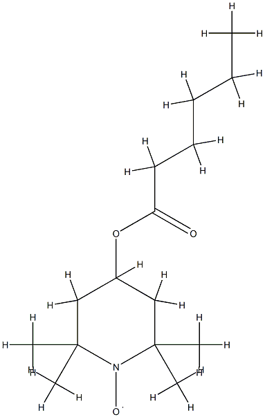 4-hexanoyloxy-2,2,6,6-tetramethylpiperadinyl-1-oxy Structure