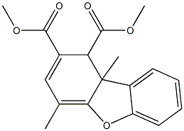 1,9b-Dihydro-4,9b-dimethyl-1,2-dibenzofurandicarboxylic acid dimethyl ester 结构式