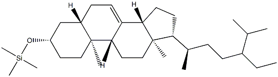 (24ξ)-3β-[(Trimethylsilyl)oxy]-5α-stigmast-7-ene 结构式