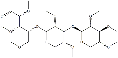 2-O,3-O,5-O-Trimethyl-4-O-[2-O,4-O-dimethyl-3-O-(2-O,3-O,4-O-trimethyl-β-D-xylopyranosyl)-β-D-xylopyranosyl]-D-xylose|