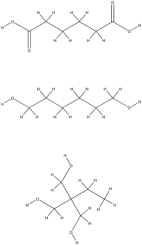 Hexanedioic acid, polymer with 2-ethyl-2-(hydroxymethyl)-1,3-propanediol and 1,6-hexanediol Structure