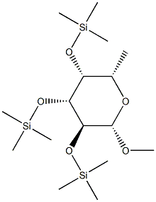 메틸2-O,3-O,4-O-트리스(트리메틸실릴)-6-데옥시-β-L-갈락토피라노시드
