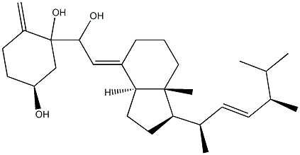 9,10-Secoergosta-7,10(19),22-triene-3β,5,6-triol Struktur
