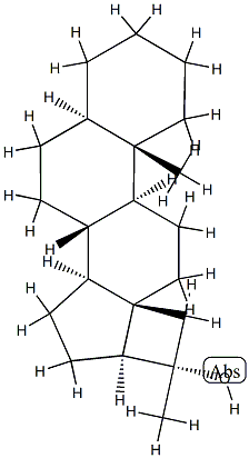 (20S)-20-Methyl-13β,21-cyclo-18-nor-5α-pregnan-20-ol Structure