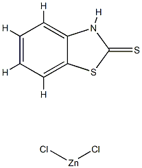 [2(3H)-benzothiazolethione]dichlorozinc 结构式