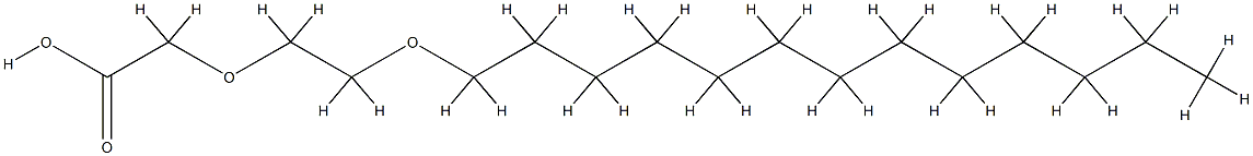 Poly(oxy-1,2-ethanediyl), .alpha.-(carboxymethyl)-.omega.-(tridecyloxy)- Struktur