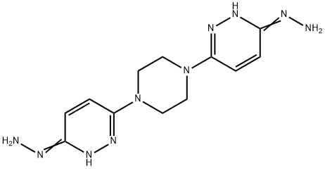 6,6'-(1,4-Piperazinediyl)bis(3(2H)-pyridazinone)dihydrazone Struktur