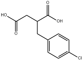 2-(4-Chloro-benzyl)-succinic acid 结构式