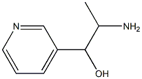2-amino-1-(pyridin-3-yl)propan-1-ol Struktur