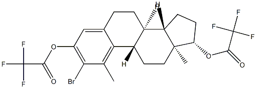 2-Bromo-1-methylestra-1,3,5(10)-triene-3,17β-diol bis(trifluoroacetate)|