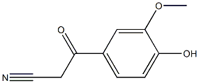 3-(4-hydroxy-3-methoxyphenyl)-3-oxopropanenitrile Struktur