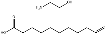 undec-10-enoic acid, compound with 2-aminoethanol (1:1) Structure