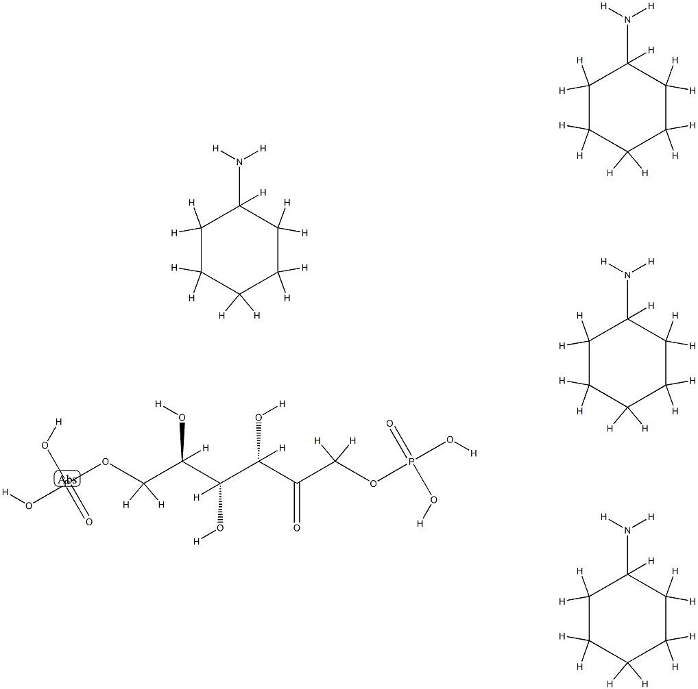 D-fructose 1,6-bis(dihydrogen phosphate), compound with cyclohexylamine (1:4),56594-87-7,结构式