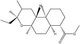 (3S,6aα,10bα)-3α-Ethyldodecahydro-3,4aβ,7,10aβ-tetramethyl-1H-naphtho[2,1-b]pyran-7β-carboxylic acid methyl ester,56630-93-4,结构式