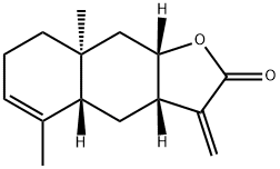 (3aS)-3a,4,4aβ,7,8,8a,9,9aβ-Octahydro-5,8aα-dimethyl-3-methylenenaphtho[2,3-b]furan-2(3H)-one Structure
