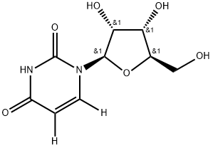 URIDINE-5 6-3H,56654-40-1,结构式