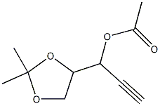 α-Ethynyl-2,2-dimethyl-1,3-dioxolane-4-methanol acetate Structure