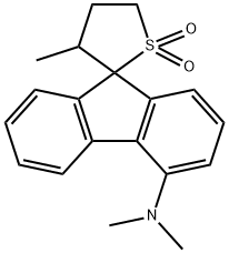 4',5'-Dihydro-N,N,3'-trimethylspiro[9H-fluorene-9,2'(3'H)-thiophen]-4-amine1',1'-dioxide Structure