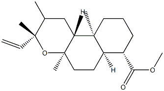 (3R,6aα,10bα)-Dodecahydro-3,4aβ,7,10aβ-tetramethyl-3α-vinyl-1H-naphtho[2,1-b]pyran-7β-carboxylic acid methyl ester Structure