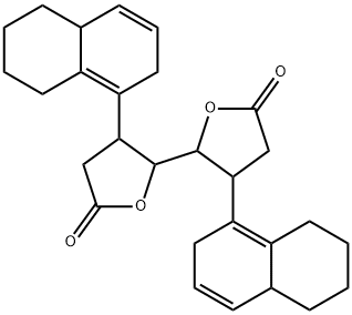 3,3',4,4'-Tetrahydro-3,3'-bis(2,4a,5,6,7,8-hexahydronaphthalen-1-yl)-2,2'-bifuran-5,5'(2H,2'H)-dione Struktur