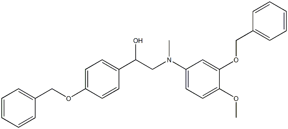 α-[[[[4-Methoxy-3-(phenylmethoxy)phenyl]methyl]amino]methyl]-4-(phenylmethoxy)benzenemethanol,56772-04-4,结构式