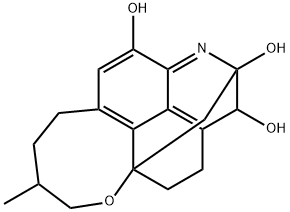 (6aξ,8aξ,11ξ,12ξ)-12-O-Demethylkesselringine Structure