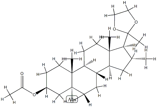56784-24-8 3β-(Acetyloxy)-5,6α-epoxy-16α-methyl-5α-pregnan-20-one ethylene acetal