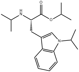 Nα,1-Bis(1-methylethyl)-L-tryptophan 1-methylethyl ester 结构式