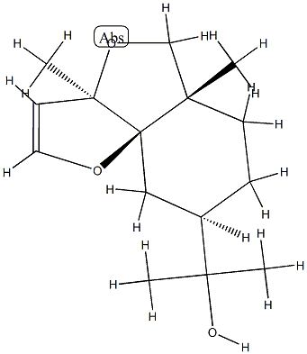(3aR,5aβ,8β,9aR)-5,5a,6,7,8,9-ヘキサヒドロ-α,α,3a,5a-テトラメチル-3aH-フロ[3,2-c]イソベンゾフラン-8-メタノール 化学構造式