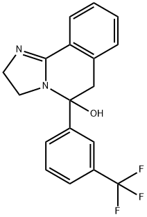 2,3,5,6-Tetrahydro-5-(α,α,α-trifluoro-m-tolyl)imidazo[2,1-a]isoquinolin-5-ol 结构式