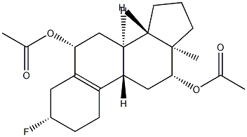 3β-Fluoroestr-5(10)-ene-6β,12β-diol diacetate 结构式