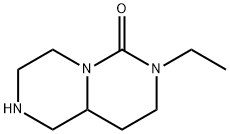 6H-Pyrazino[1,2-c]pyrimidin-6-one,7-ethyloctahydro-(9CI) Struktur