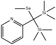Pyridine,2-[(methylseleno)bis(trimethylsilyl)methyl]-(9CI) Structure