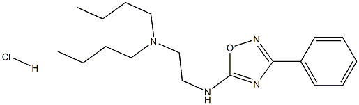 5-[[2-(ジブチルアミノ)エチル]アミノ]-3-フェニル-1,2,4-オキサジアゾール·塩酸塩 化学構造式