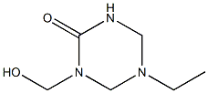 1,3,5-Triazin-2(1H)-one,5-ethyltetrahydro-1-(hydroxymethyl)-(9CI) Structure