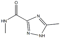 1H-1,2,4-Triazole-3-carboxamide,N,5-dimethyl-(9CI) Structure