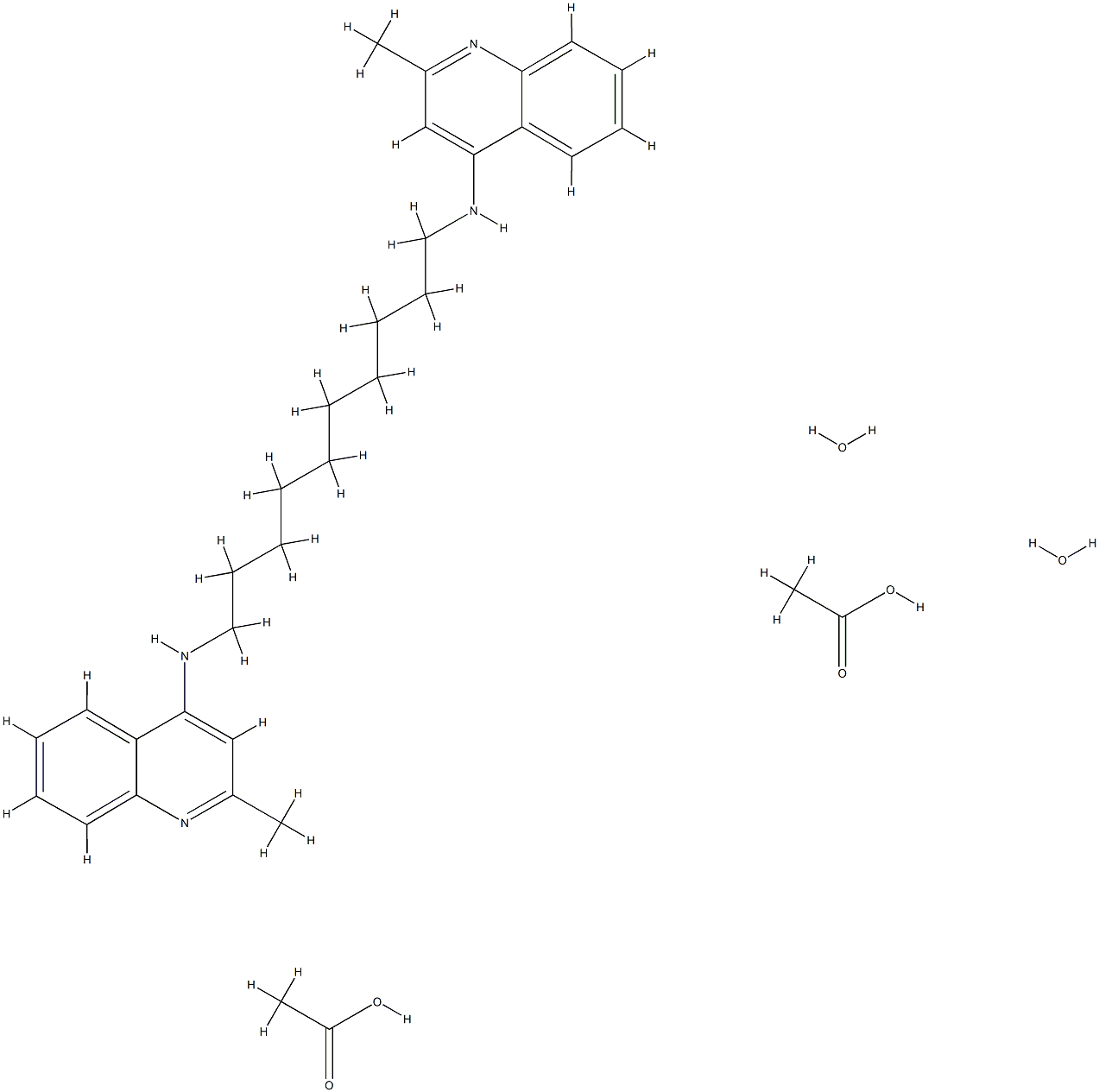 Quindecamine acetate,5714-05-6,结构式