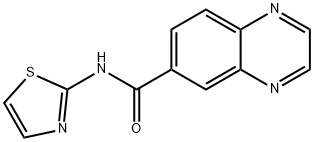 6-Quinoxalinecarboxamide,N-2-thiazolyl-(9CI) Structure