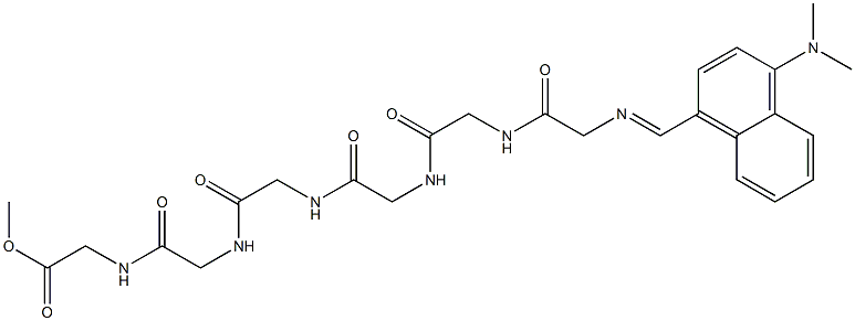 N-[[4-(Dimethylamino)-1-naphtyl]methylene]-Gly-Gly-Gly-Gly-Gly-Gly-OMe|