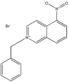 Isoquinolinium, 5-nitro-2-(phenylmethyl)-,bromide (1:1),57249-08-8,结构式