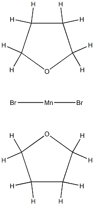 Manganese(II) bromide bis(tetrahydrofuran) Struktur