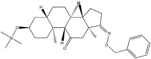 3α-(트리메틸실록시)-17-(페닐메톡시이미노)-5α-안드로스탄-11-온