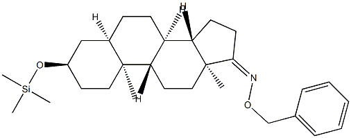 3α-(Trimethylsiloxy)-5β-androstan-17-one O-benzyl oxime|