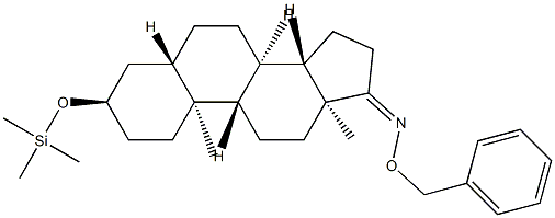 3α-(Trimethylsiloxy)-5α-androstan-17-one O-benzyl oxime,57305-13-2,结构式