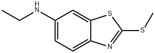 6-Benzothiazolamine,N-ethyl-2-(methylthio)-(9CI) Struktur